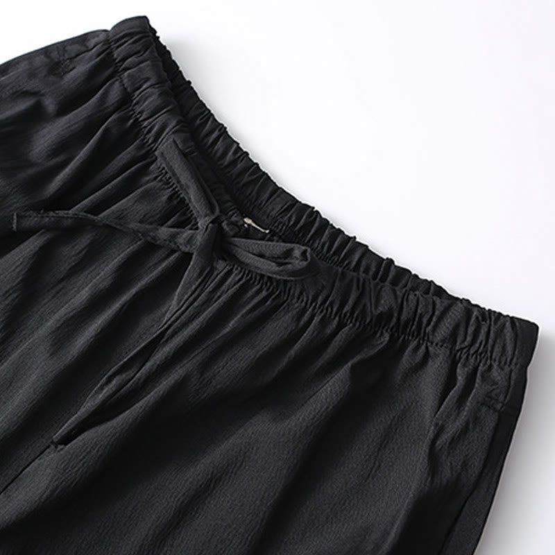 Buddha Stones 2点セット 唐装 伝統 カエルボタン メンズ 長袖 シャツ パンツ 衣装セット - image 11