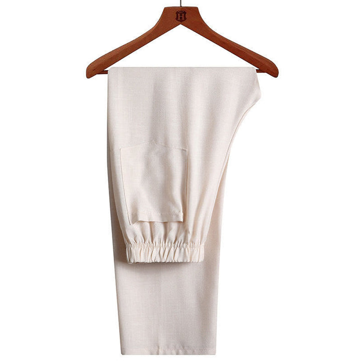 Buddha Stones 2点セット 唐装 無地 カエルボタン メンズ 長袖 シャツ パンツ セット - image 18