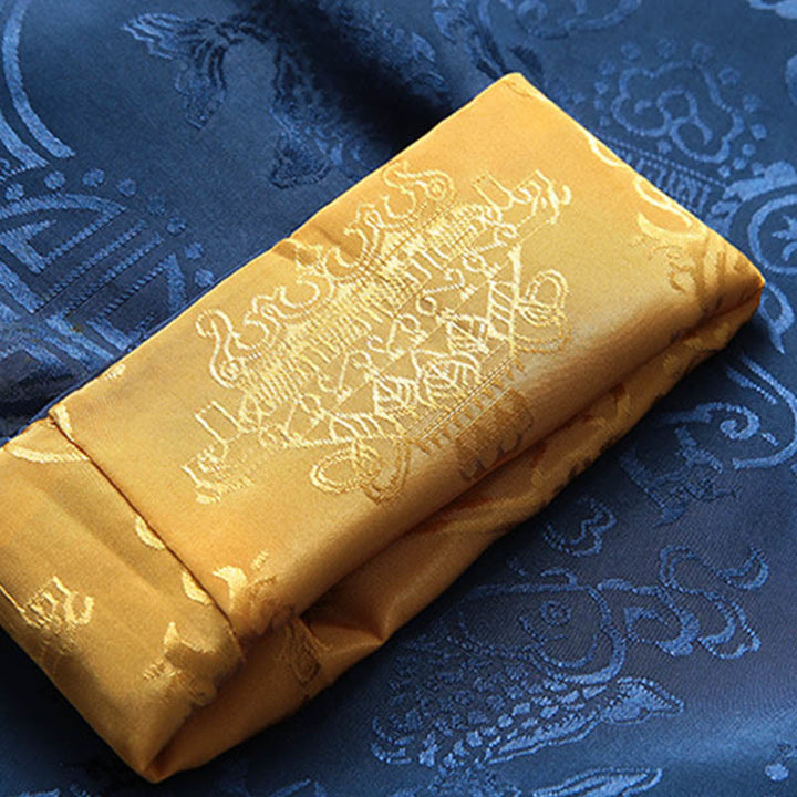 Buddha Stonesメンズ フロッグボタン タンスーツ 鯉柄 長袖ジャケット シャツ ポケット付き
