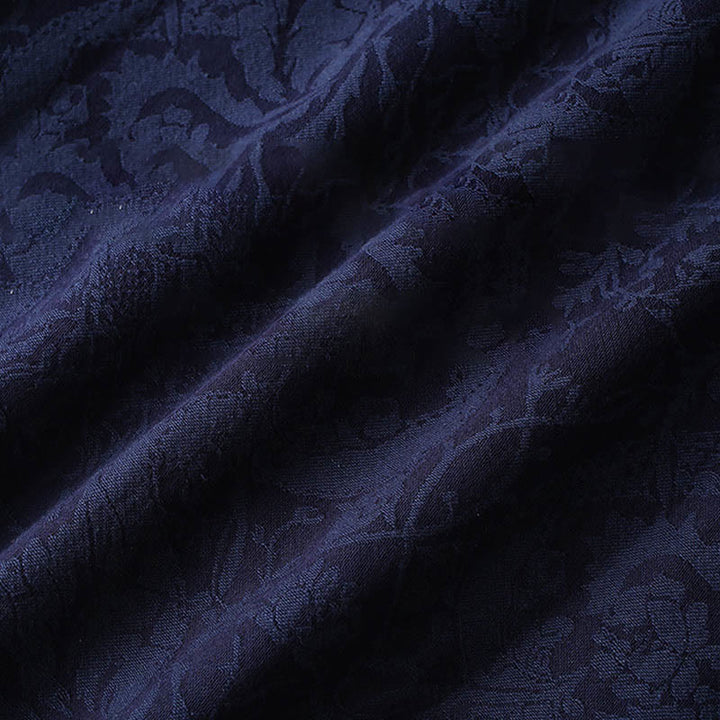 Buddha Stones 2点セット メンズ 唐装 ジャカード つる柄 カエルボタン コットン 長袖 シャツ パンツ セット - image 8