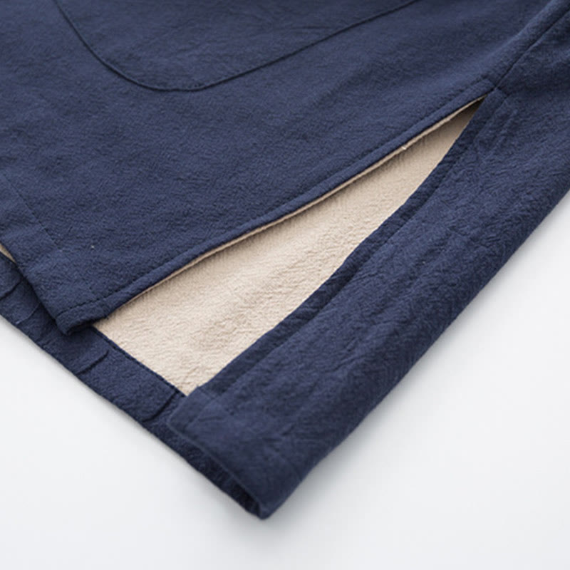 Buddha Stones 2点セット 禅唐装 メンズ リネン カエルボタン 長袖 シャツ パンツ セット - image 31