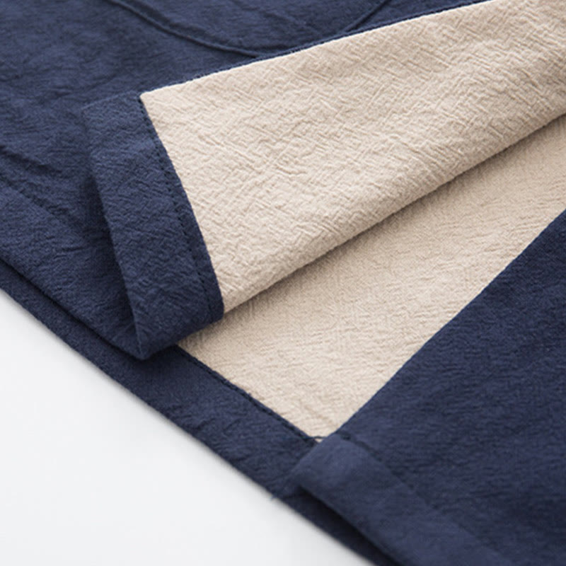 Buddha Stones 2点セット 禅唐装 メンズ リネン カエルボタン 長袖 シャツ パンツ セット - image 30