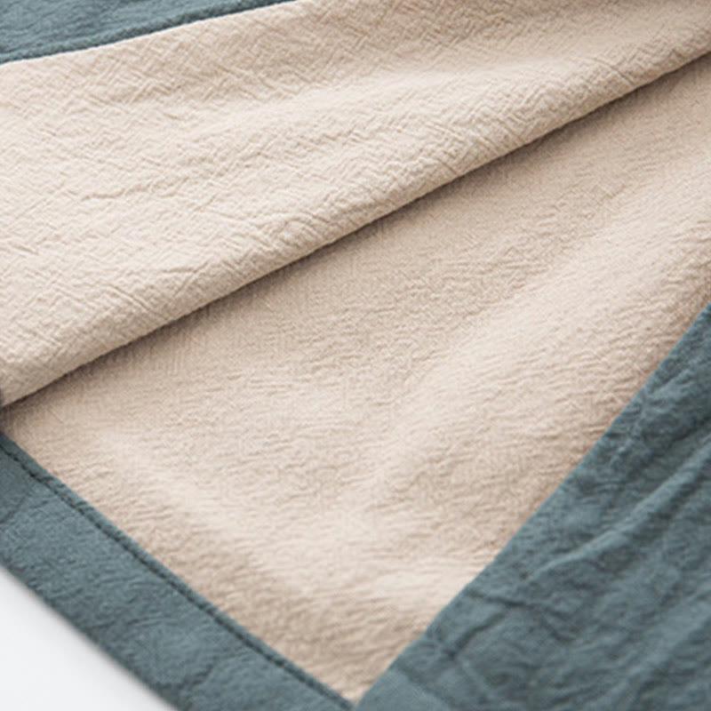 Buddha Stones 2点セット 禅唐装 メンズ リネン カエルボタン 長袖 シャツ パンツ セット - image 11