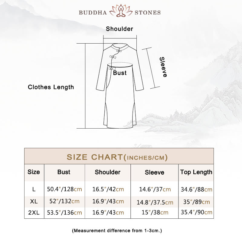 Buddha Stones2点セット 無地デザイン 禅 太極拳 瞑想服 コットンリネン トップス パンツ レディース セット - image 5