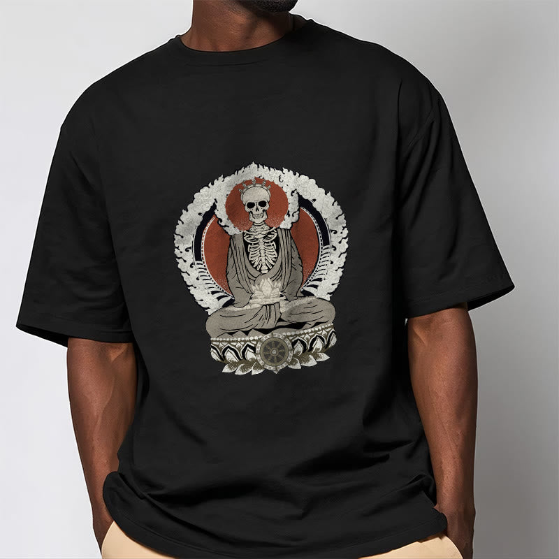 Buddha Stonesスケルトン柄Tシャツ - image 1