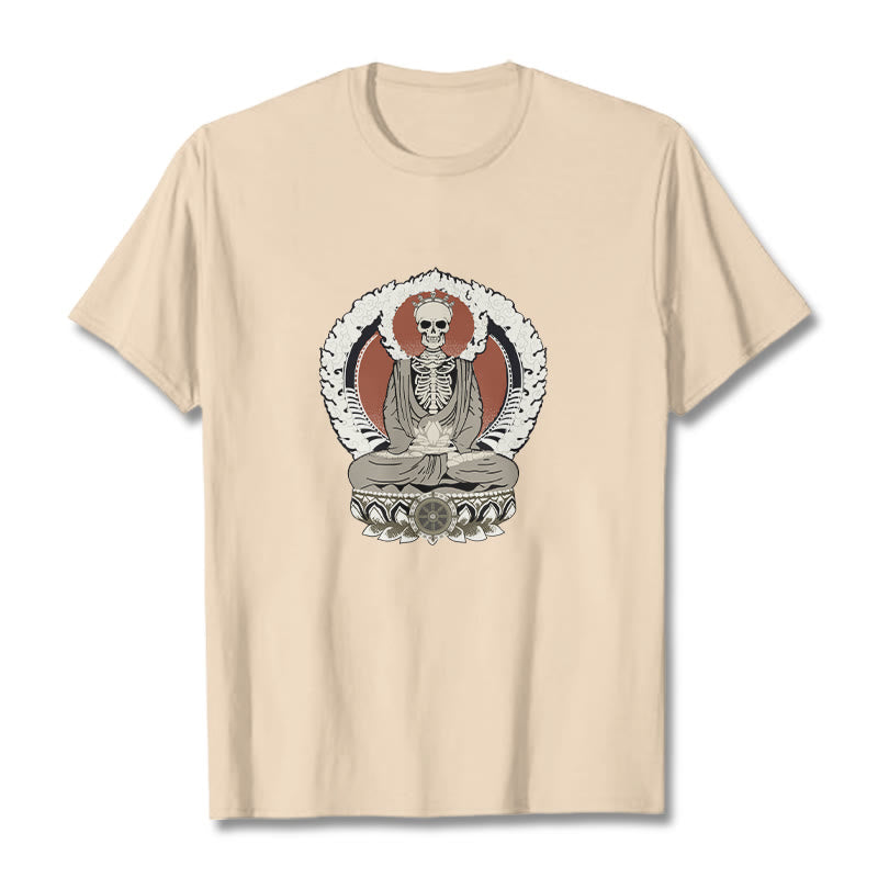 Buddha Stonesスケルトン柄Tシャツ - ビスク - 2XL - image 8