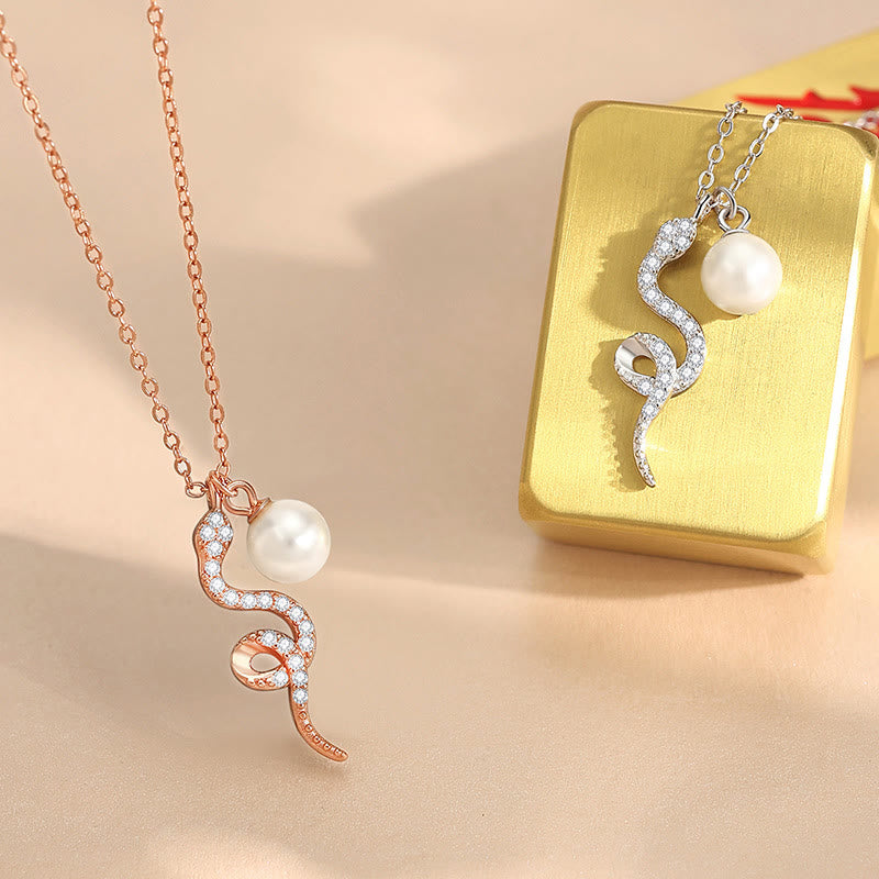 Buddha Stones925スターリングシルバー 真珠 蛇年 祝福 誠実 ネックレス ペンダント - image 7