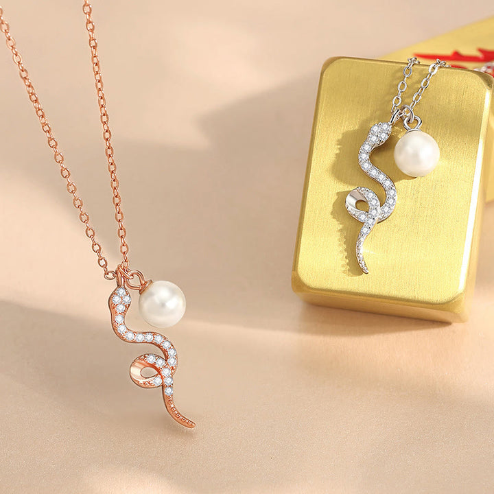 Buddha Stones925スターリングシルバー 真珠 蛇年 祝福 誠実 ネックレス ペンダント - image 7