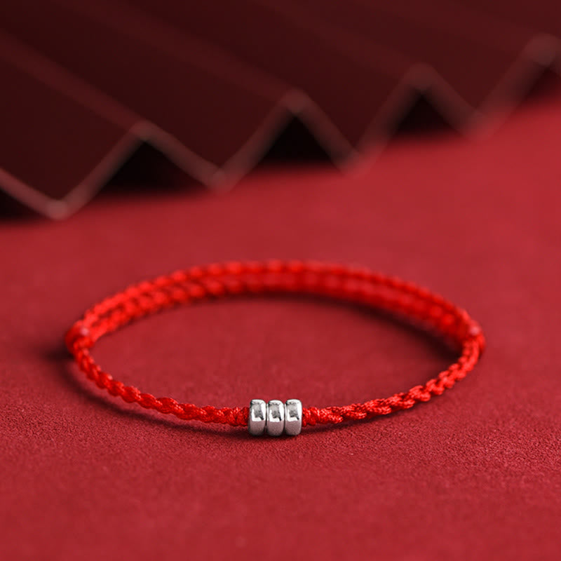 Buddha Stones925 スターリングシルバー ビーズ 守護 幸運 編み込み ブレスレット アンクレット - image 12