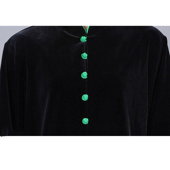 Buddha Stones2点セット 秋冬 太極拳 瞑想 気功 禅 練習 ユニセックス ベロア プラッシュ 服 セット - image 3