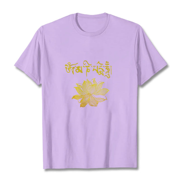 Buddha Stones黄金蓮 サンスクリットTシャツ - 梅 - 2XL - image 16