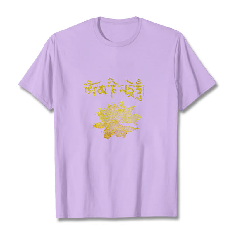 Buddha Stones黄金蓮 サンスクリットTシャツ - 梅 - 2XL - image 15