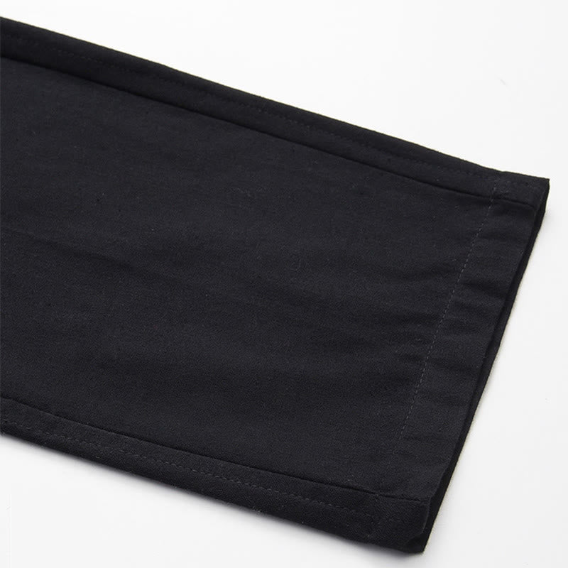 Buddha Stones 2点セット 秋 メンズ 唐装 カエルボタン コットン 長袖 シャツ パンツ セット - image 11