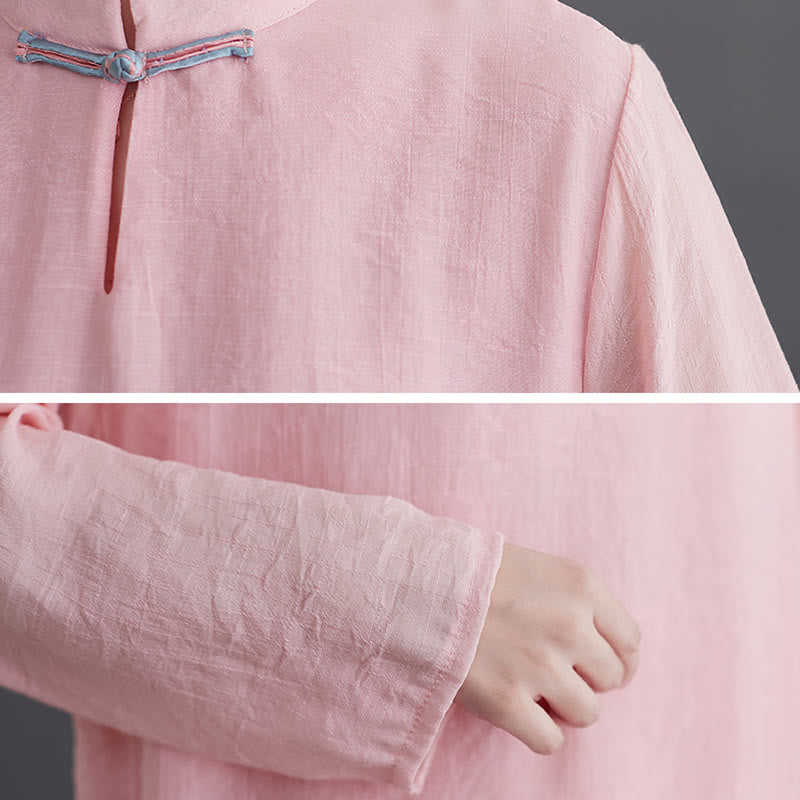 Buddha Stones 2点セット 無地 レディース 長袖 シャツ パンツ 瞑想服 セット - image 9