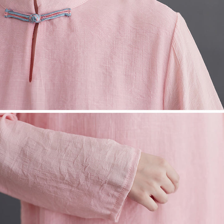 Buddha Stones 2点セット 無地 レディース 長袖 シャツ パンツ 瞑想服 セット - image 9