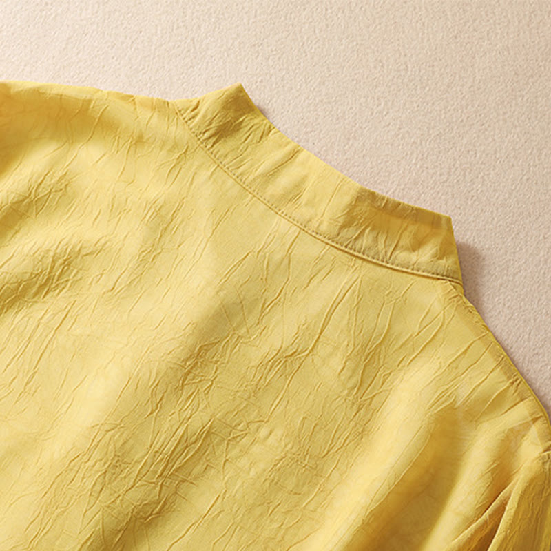 Buddha Stonesレディース フラワー刺繍 フロッグボタン シャツドレス ワイドレッグパンツ - image 7