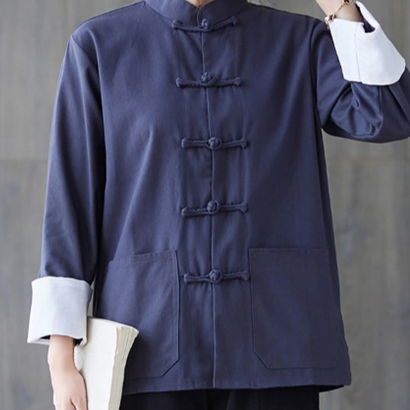 Buddha Stonesレディース フロッグボタン 長袖シャツ パンツ 瞑想用 コットンリネン 衣類 - image 17