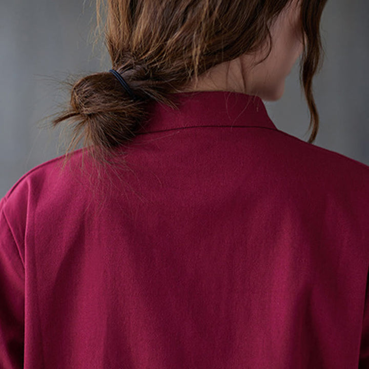 Buddha Stonesレディース フロッグボタン 長袖シャツ パンツ 瞑想用 コットンリネン 衣類 - image 11