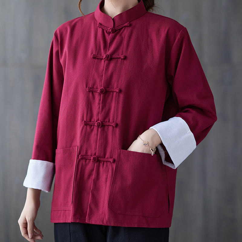 Buddha Stonesレディース フロッグボタン 長袖シャツ パンツ 瞑想用 コットンリネン 衣類 - image 9