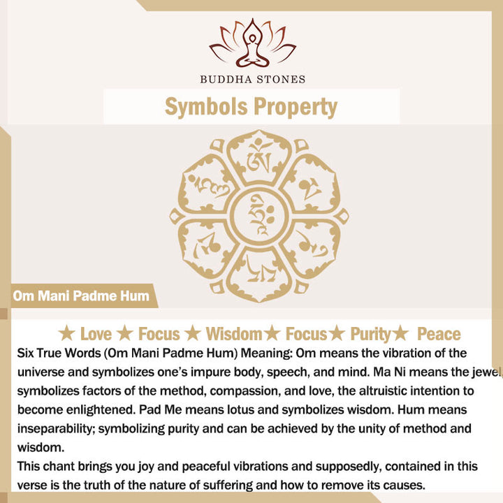 Buddha Stones 108 個のMalaビーズ 白磁 6 つの真実の言葉「Om Mani Padme Hum」忍耐ブレスレット