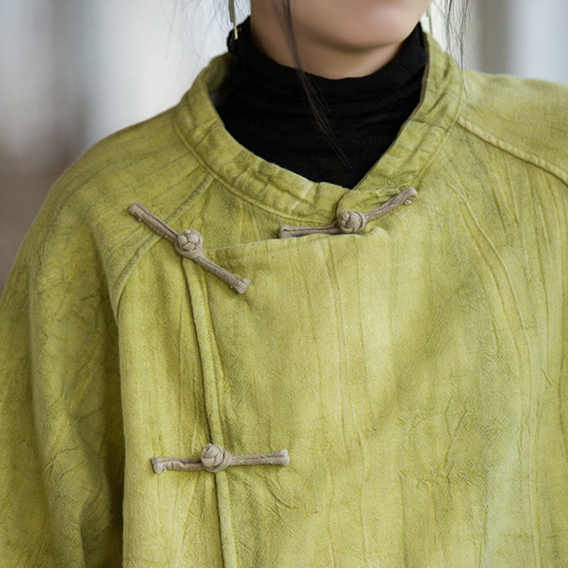 Buddha Stones無地 フロッグボタン サーマル 長袖 ラミー リネン レディース シャツ - image 22