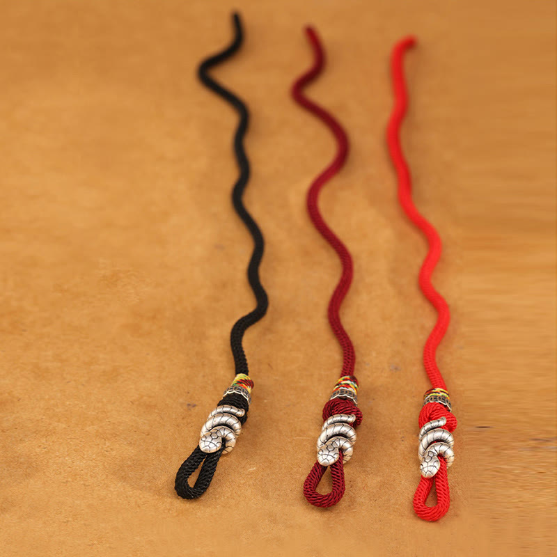 Buddha Stones赤紐925 スターリングシルバー 蛇年 コインリング 蛇の幸運ブレスレット - image 14