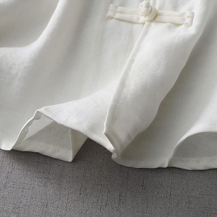 Buddha Stones無地ボタン長袖レディースシャツ - image 8