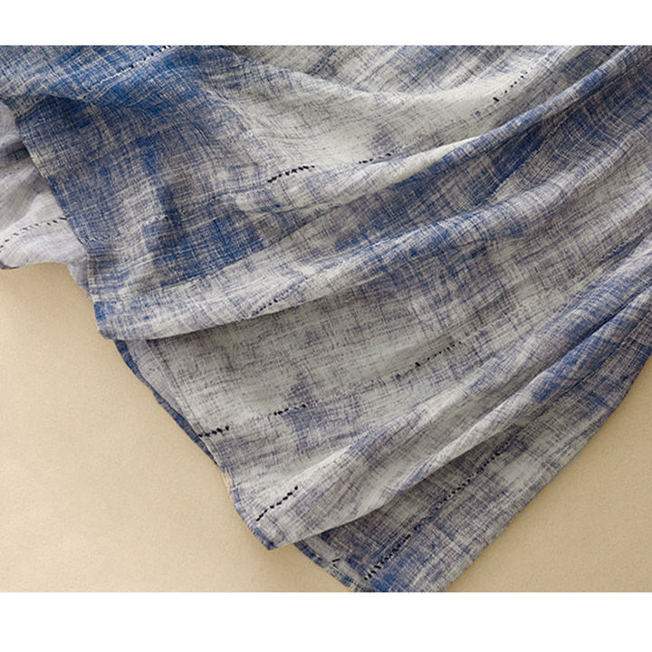 Buddha Stonesタイダイボタン 長袖コットンシャツ - image 13