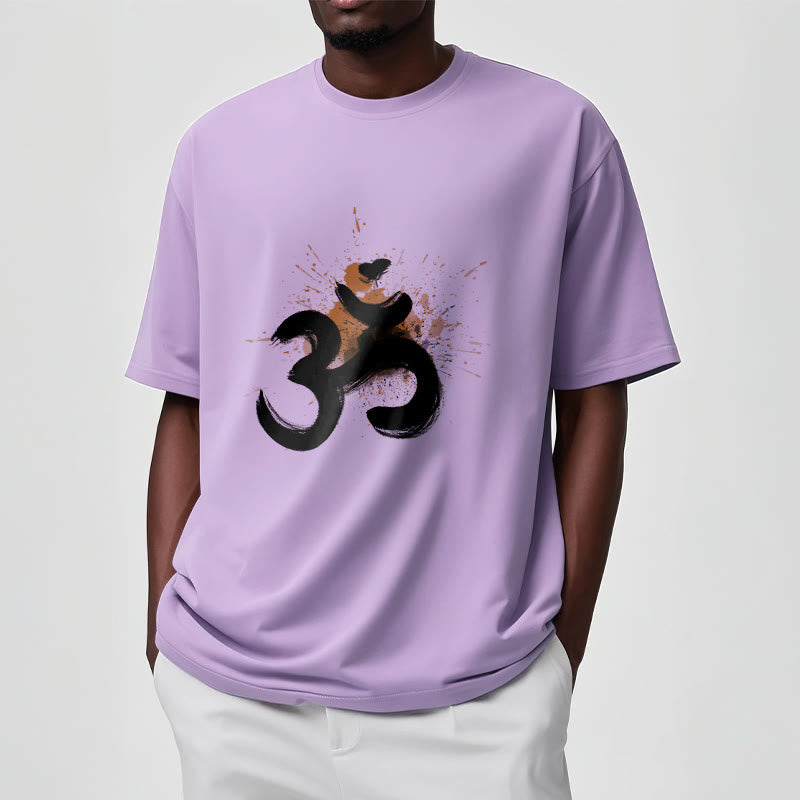 Buddha StonesOM サンスクリットデザイン コットンTシャツ - image 15