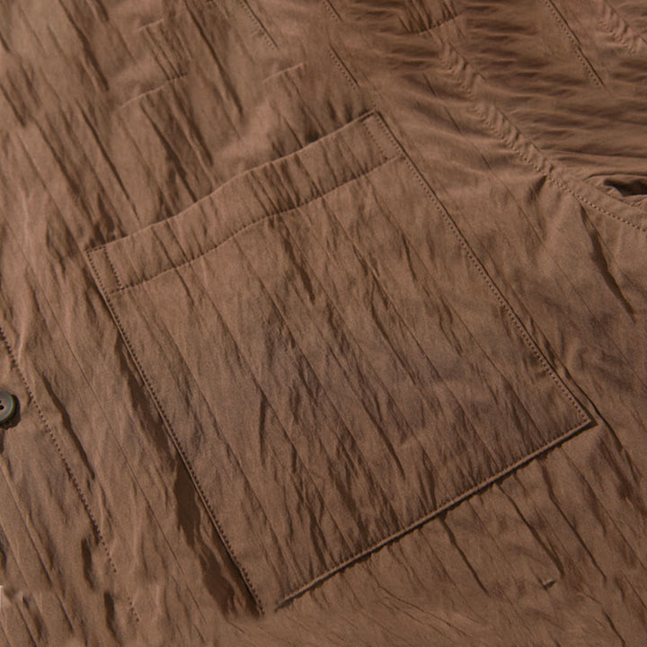 Buddha Stonesカジュアル 無地 長袖 メンズ シャツ ポケット付き - image 10