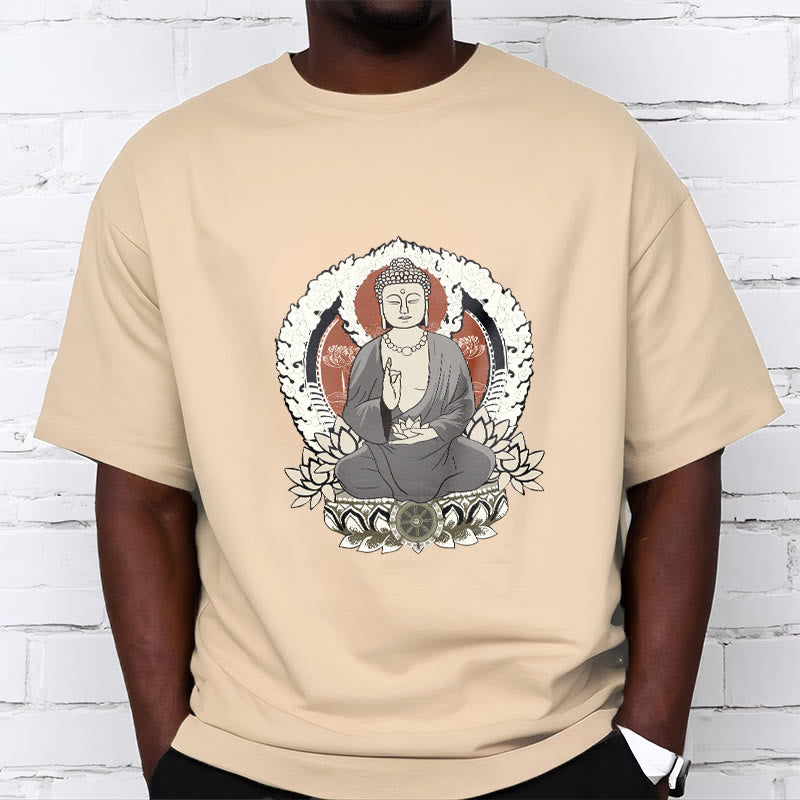 蓮華座に座る仏陀の瞑想Buddha StonesTシャツ - image 2