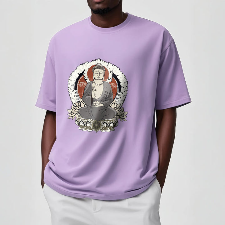 蓮華座に座る仏陀の瞑想Buddha StonesTシャツ - image 18