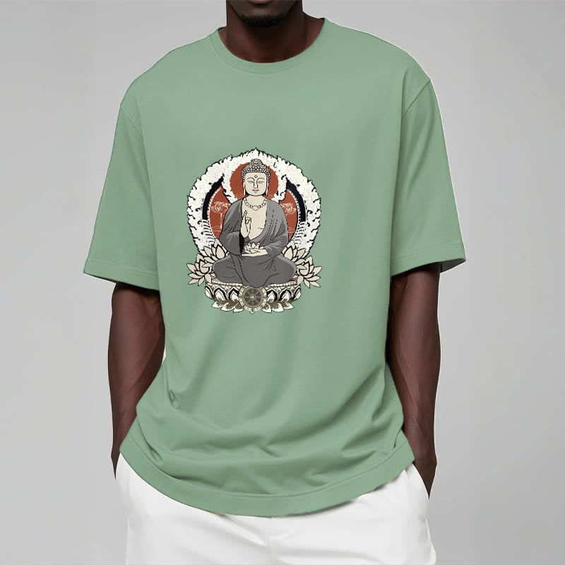 蓮華座に座る仏陀の瞑想Buddha StonesTシャツ - image 16