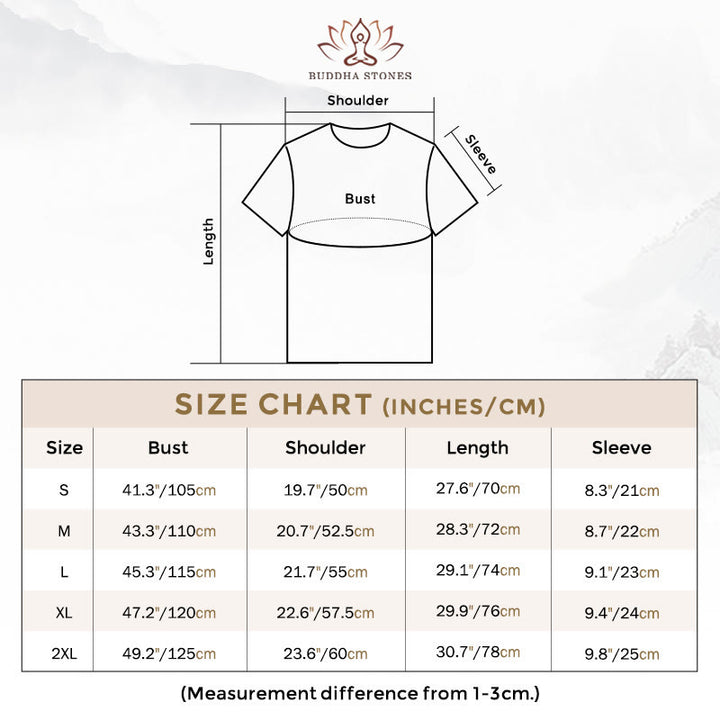 Buddha Stones、木の下に座る仏陀のコットンTシャツ - image 2