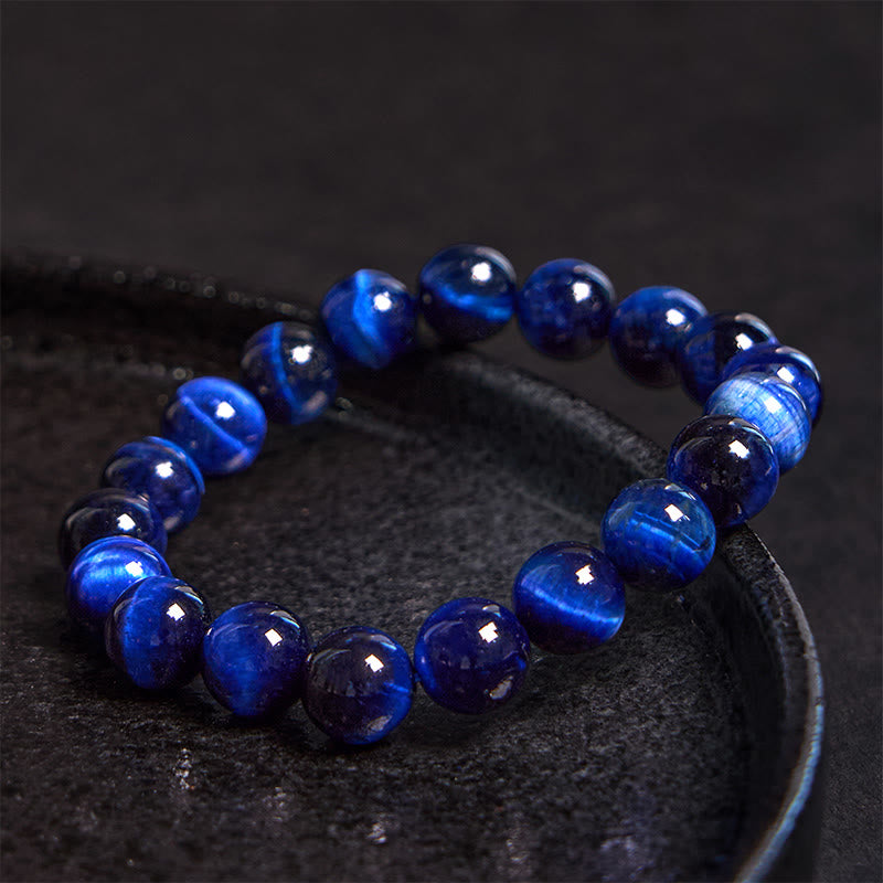 Buddha Stonesブルータイガーアイ守護ブレスレット - image 3