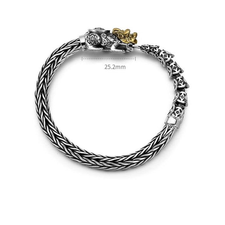 Buddha Stones925 スターリングシルバー 貔貅 銅貨 インゴット開運財運ブレスレットバングル - image 11