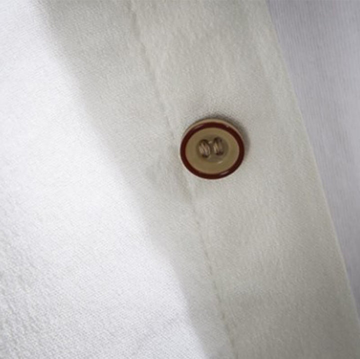 Buddha Stonesカジュアル 無地 フロントボタン 七分袖 メンズシャツ - image 5