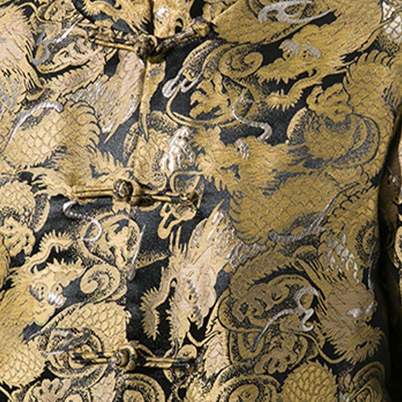 Buddha Stones中国龍 カエルボタン 唐装 コットン メンズ ジャケット シャツ  - image 10