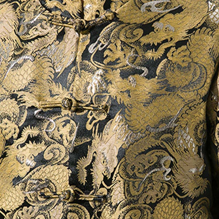 Buddha Stones中国龍 カエルボタン 唐装 コットン メンズ ジャケット シャツ  - image 10