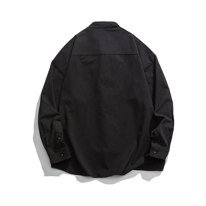 Buddha Stones無地 カエルボタン 唐装 コットン メンズ ジャケット シャツ  - image 9