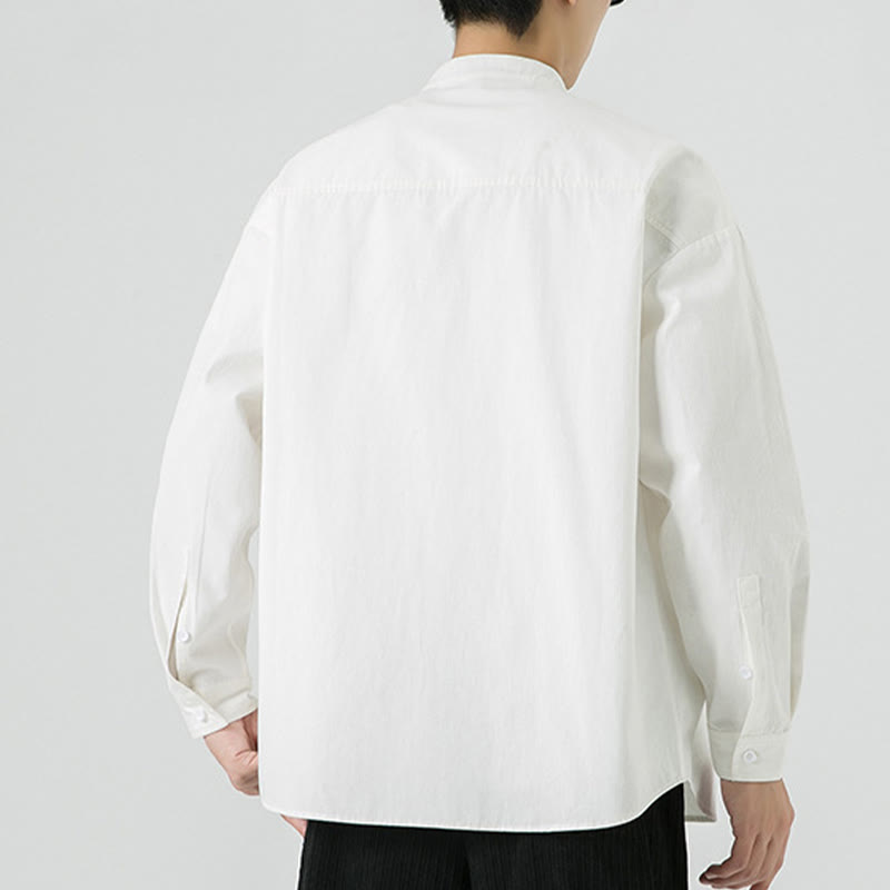 Buddha Stones無地 カエルボタン 唐装 コットン メンズ ジャケット シャツ  - image 14