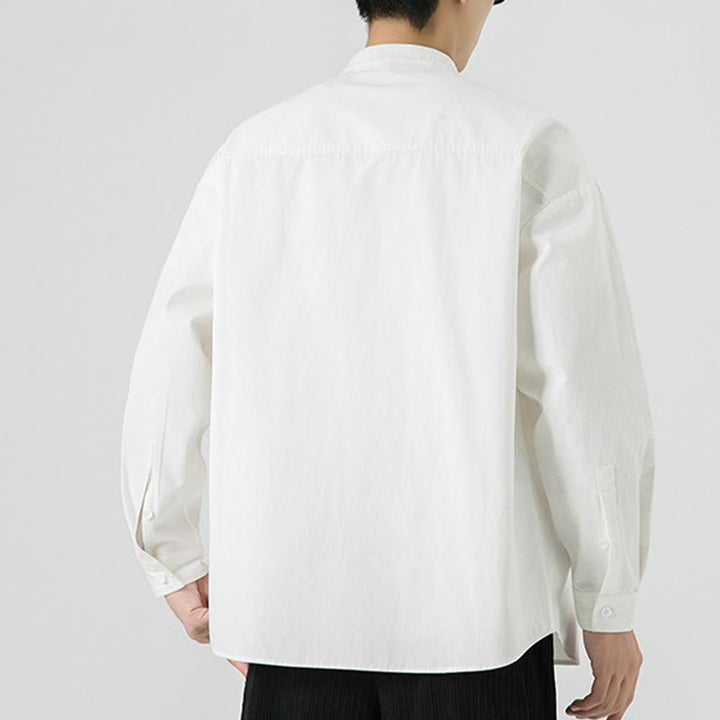 Buddha Stones無地 カエルボタン 唐装 コットン メンズ ジャケット シャツ  - image 14