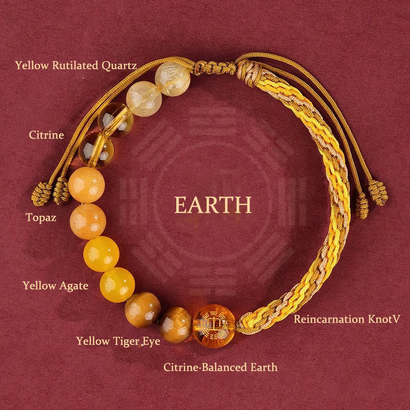 Buddha Stones 水晶 瑪瑙 開運 金運 富運 結び目編み パワーストーン ブレスレット