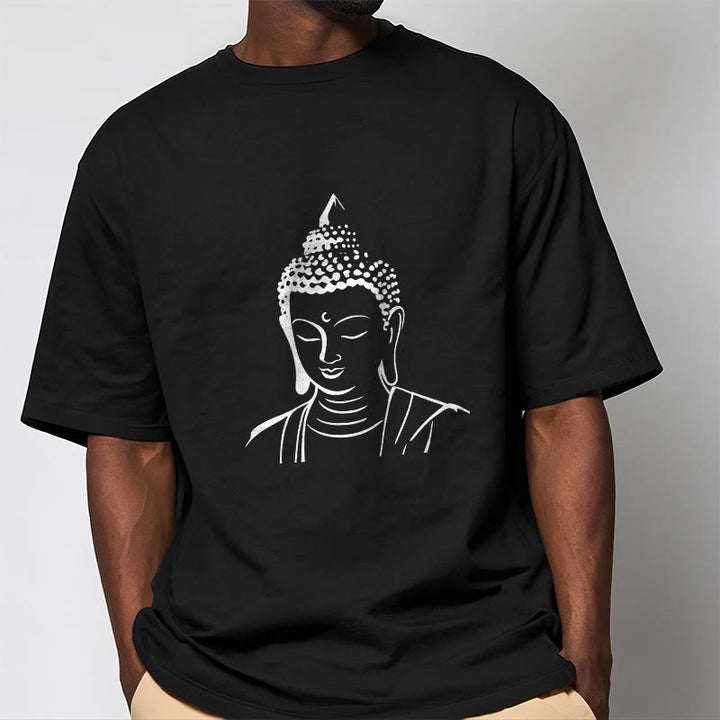 Buddha Stones仏頭柄 コットンTシャツ - image 11