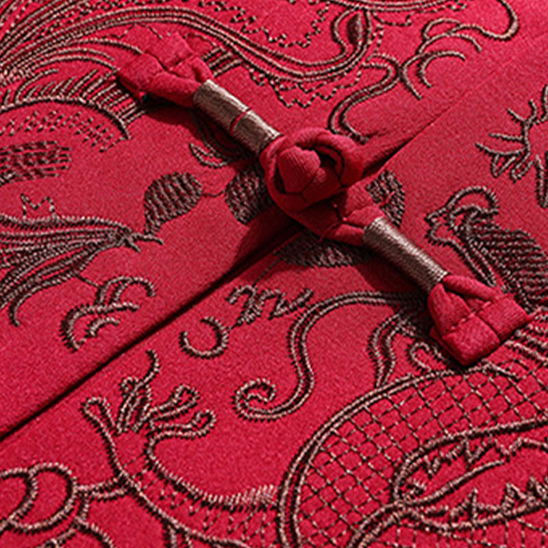 Buddha Stones中国の旧正月 刺繍 唐装 漢服 伝統制服 長袖 トップス パンツ 衣類 メンズセット - image 10