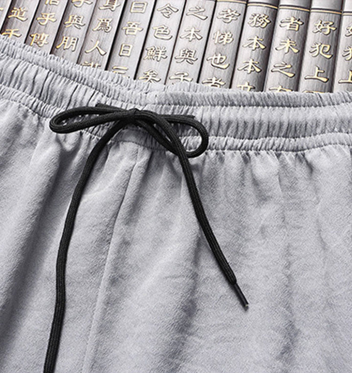 Buddha Stones中国の旧正月 刺繍 龍 カエルボタン 唐装 漢服 長袖 トップス パンツ 衣類 メンズ セット - image 12