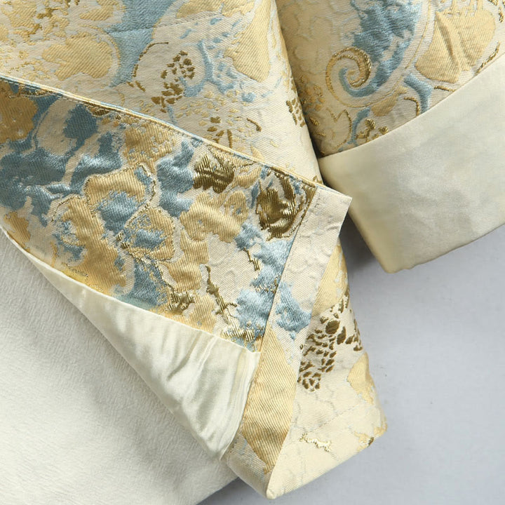 Buddha Stones中国新年 ジャカード刺繍 カエルボタン 唐装 メンズ ジャケット シャツ ポケット付き - image 7