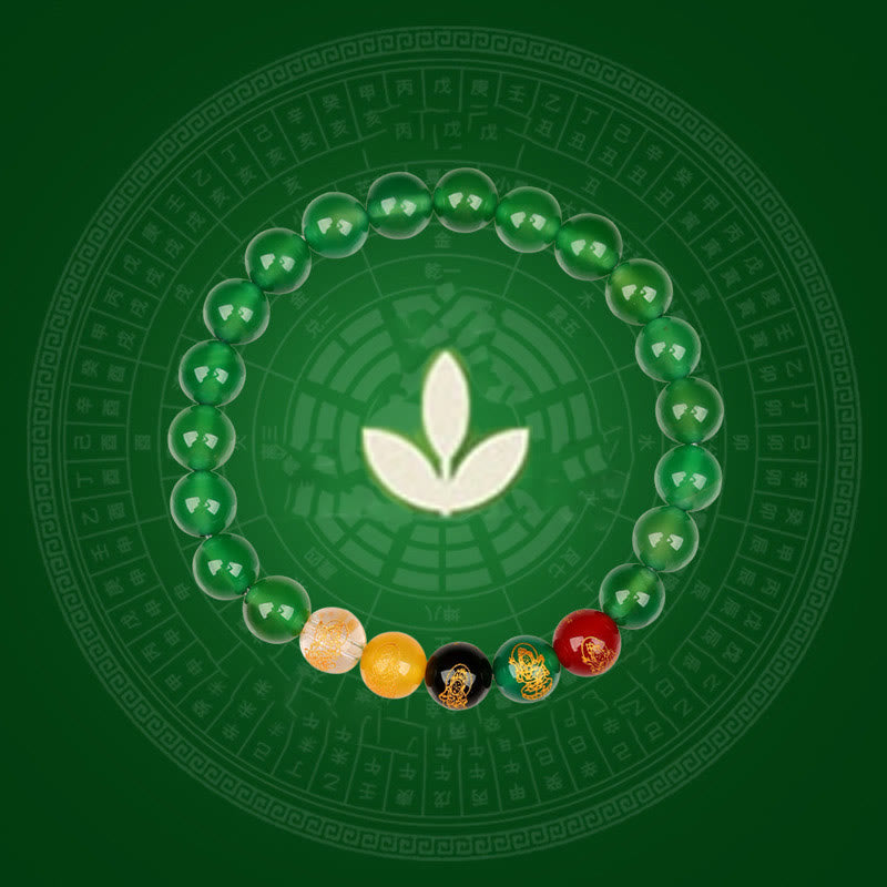 Buddha Stones ミックスストーン 瑪瑙 幸運 癒し ヒーリング パワーストーン ブレスレット - image 6