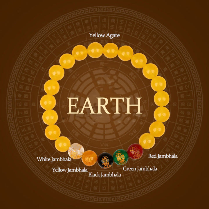 Buddha Stones ミックスストーン 瑪瑙 幸運 癒し ヒーリング パワーストーン ブレスレット - アース（手首周り：14～16cm） - image 23