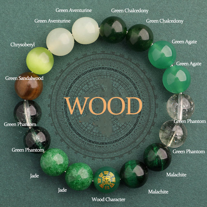 Buddha Stones 瑪瑙 運気バランス 癒し エネルギー 開運 ブレスレット - 木製（手首周り：14～16cm） - 12mm - image 12
